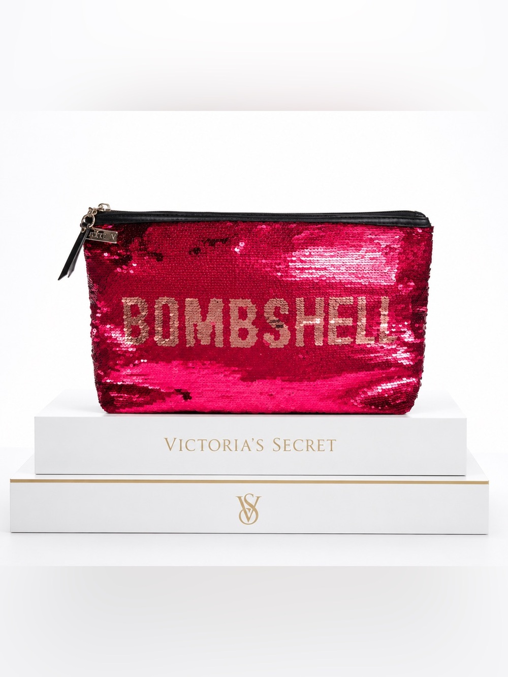 Victoria’s Secret Sequin Bombshell Cosmetic Bag RARE